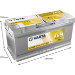 LA105 Varta Professional Dual Purpose AGM Leisure Battery 840 105 095
